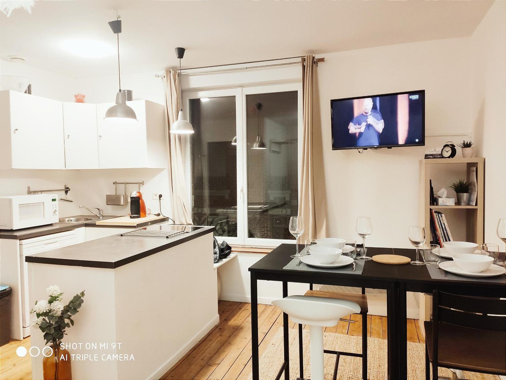 Apartamento Chaleureux T2 Au Style Vintage - Rue Gratuite Amiens Exterior foto